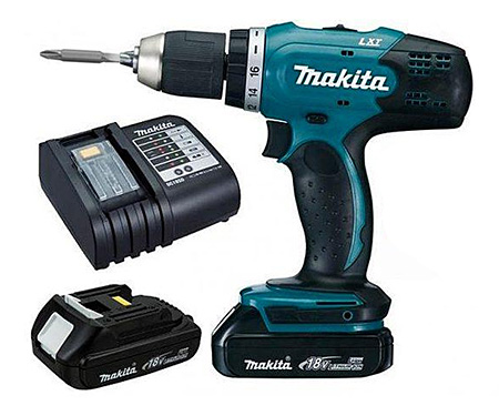 Akuvrtací šroubovák Makita Li-ion LXT 18V/2x1,5Ah